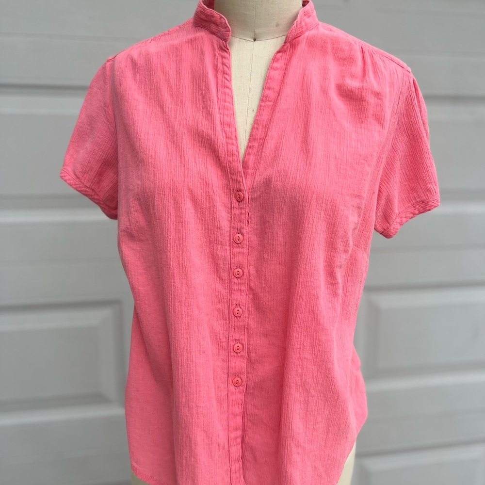 Columbia Pink Button-Down Women's Shirt